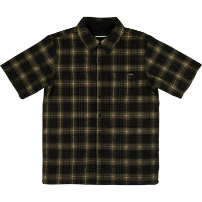 Independent flanelová košela Belmont krátky rukáv Top 162160 black/Tan