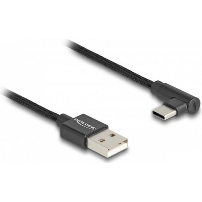 Delock 80029 USB 2.0 USB-A zástrčka, USB-C ® zástrčka 0,5m černý