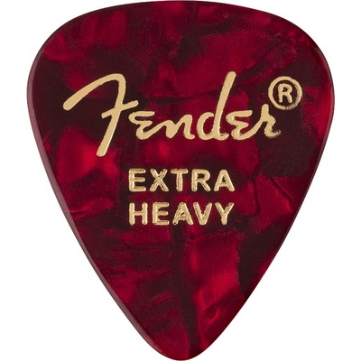 Fender 351 Shape Picks, Extra Heavy, Red Moto
