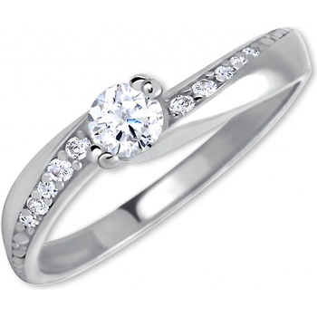 Soliter Strieborný zásnubný prsteň so zirkónmi 426 001 00530 04