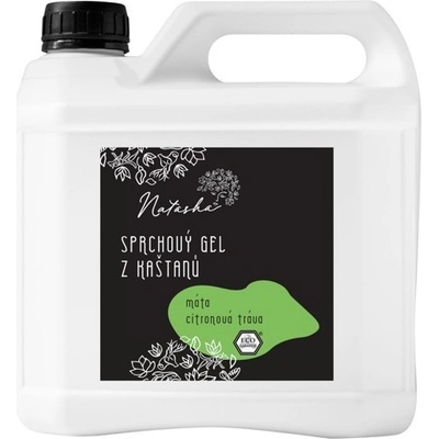 Natasha Sprchový gel z kaštanů Máta a Citronová tráva 3 l