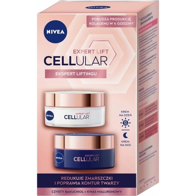 Nivea, Cellular Expert Lift sada denný krém proti starnutiu SPF30 50 ml + nočný krém proti starnutiu 50 ml