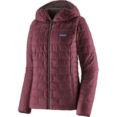 Patagonia Дамско синтетично яке Patagonia Women's Nano Puff Hoody Synthetic jacket - Berry Fig - размер XS (104-5999-0611)