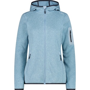 CMP Дамско поларено яке CMP Women's Jacket Fix Hood Jacquard Knitted 3H19826 Fleece jacket - Cool Blue / Sky - размер 38 (EU) (105-4940-3913)