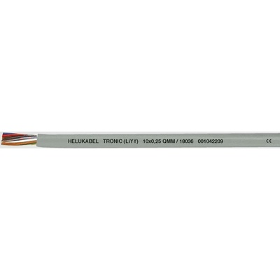Helu 18057-1000 dátový kábel LiYY 2 x 0.34 mm² sivá 1000 m