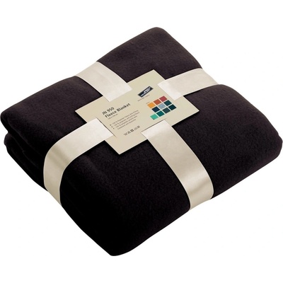 James & Nicholson fleece deka JN950 Černá 130x170
