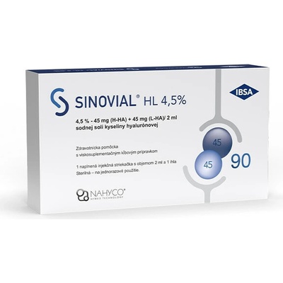 Sinovial HL 4,5% intraartikulárny roztok hyseliny hylaurónovej 2ml