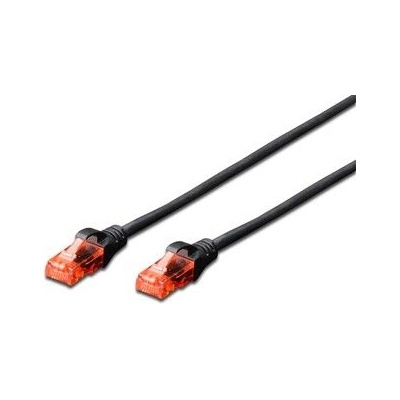 DIGITUS By ASSMANN Пач кабел Assmann UTP 1m Cat. 6 Черен