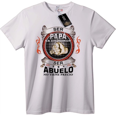 NOONEBRAND Тениска Баща и дядо: Чест и безценност - 4XL, Black