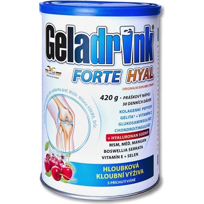 Geladrink Forte Hyal práškový nápoj višeň 420 g