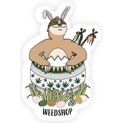 WeedShop Samolepka velikonoční Lenochod