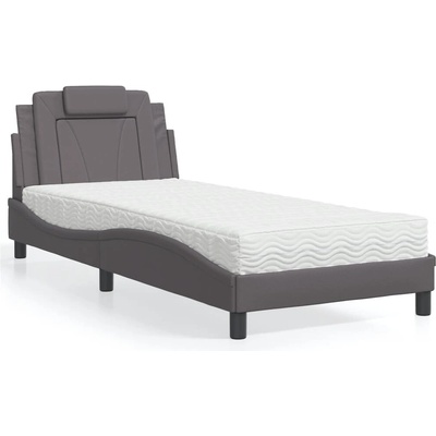 vidaXL 11461.3208771 Postel Viana s matrací šedá umělá kůže