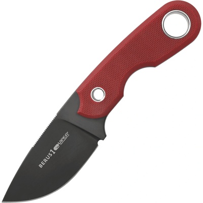 Viper BERUS1 Drop Point Black PVD M390, Red G10, Kydex VT4012DGR