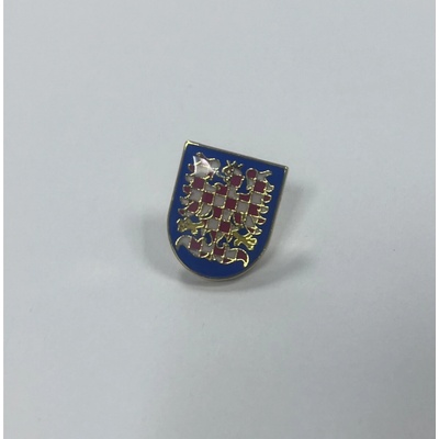 Odznak (pins) Moravská orlica 2,2 x 1,7 cm - farebný-modrý