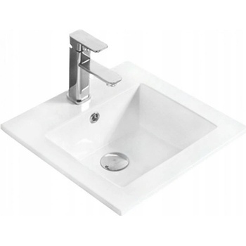 Mexen Stella мивка вградена в плот 41 x 41 cm, бяла - 25454100 (25454100)