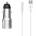 YOOKIE Зарядно за кола Yookie PC4, Quick Charge 3.0, 2xUSB, With Lightning Cable, Different colors - 40144 (DE-40144)