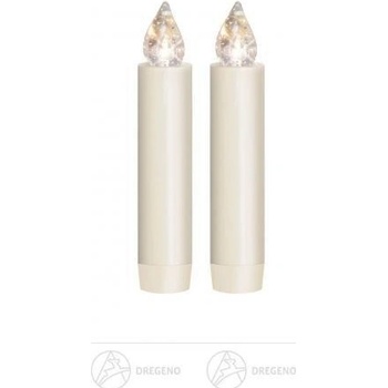 Dregeno LUMIX CLASSIC MINI S,-Superlight prodlužovací sada 2 svíčky 2 baterie výška = 8cm
