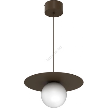 Luminex Пендел на кабел FLAT 1xE27/15W/230V кафяв (LU9567)