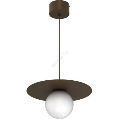 Luminex Пендел на кабел FLAT 1xE27/15W/230V кафяв (LU9567)