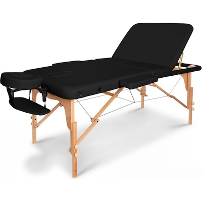 Fabulo Skladací masážny stôl UNO Plus Set Farba: čierna 186 x 71 cm 15,2 kg 6 farieb