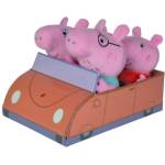 Simba Toys Семейство плюшени герои в кола - Peppa Pig