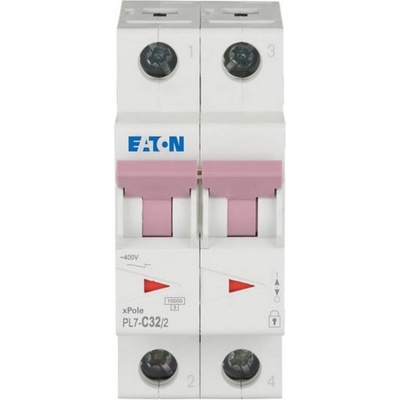 Автоматичен прекъсвач eaton pl7-c32/2, 263362 - 32 a, 2p (263362)
