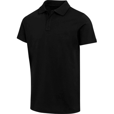 Graphite unisex polokošeľa s krátkym rukávom z org.materiálu čierne