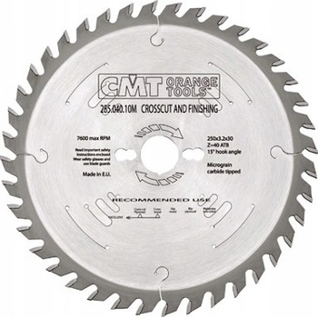 CMT Industrial Pílový kotúč pre pozdĺžne a priečne rezy - D600x4,2 d30 Z66 HM Odhlučnený C28506624M