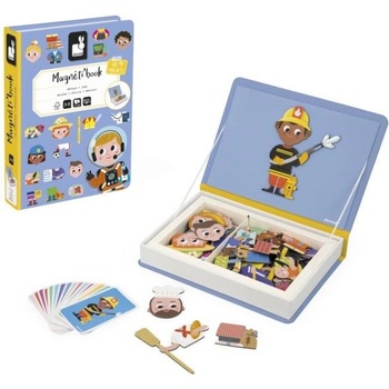 Janod Magnetibook Професии Магнитна книга за деца