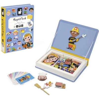 Janod Magnetibook Професии Магнитна книга за деца