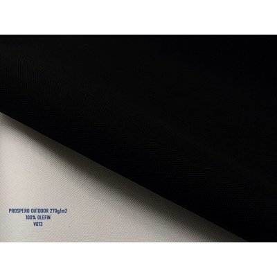 Mirtex Tkanina PROSPERO OUTDOOR 270/013 UV Černá Nero šíře 150cm