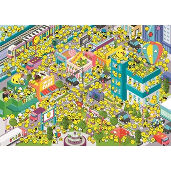 Trefl - Puzzle Where's Smiley? - 500 piese