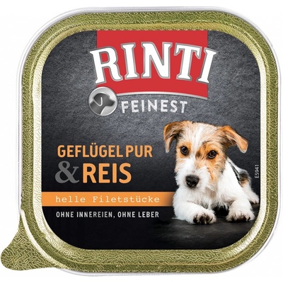 Rinti Feinest Pur Adult Dog drůbeží a rýže 11 x 150 g