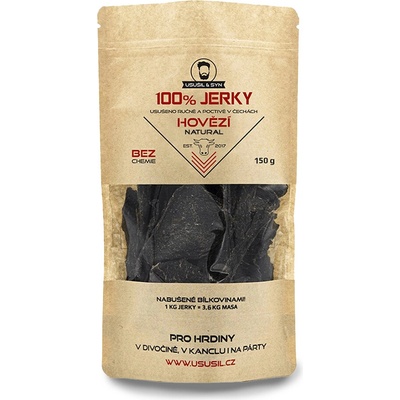 Usušil & syn 100% Hovädzie jerky Natural 150 g