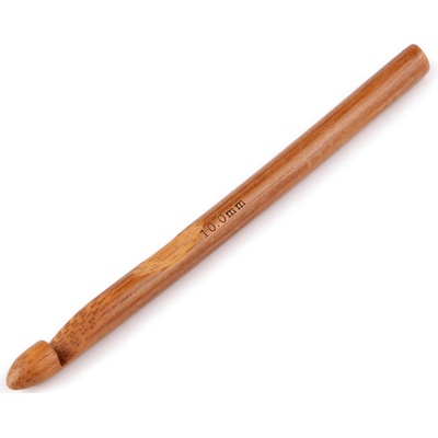 Prima-obchod Bambusový háček na háčkování vel. 6; 7; 8; 10, barva 4 (10 mm) bambus tmavý