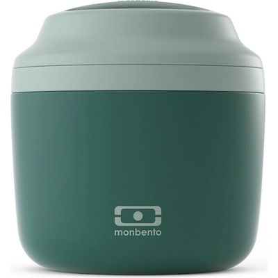 Monbento Nerezový termobox na jídlo Element Green Bicolor 550ml