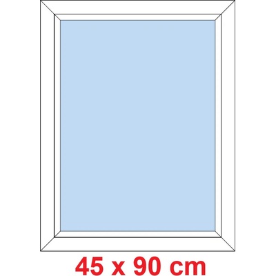 Soft Plastové okno 45x90 cm FIX neotevíravé Bílá
