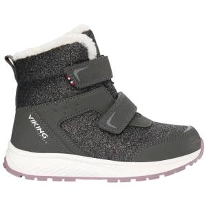 Viking Outdoor Footwear Equip Glitter Warm WP 2V Charcoal/Dusty Pink Размер на обувките (ЕС): 24 / Цвят: сив
