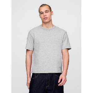 GAP Скъсена унисекс тежка тениска GAP GAP | Siv | МЪЖЕ | XL