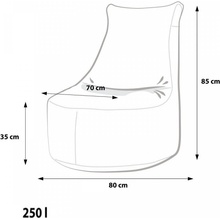 Ecopuf EF4017 Ecopuf Sedací vak SEAT L Modern polyester DG62/NC14