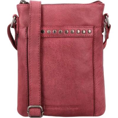 Červená crossbody kabelka z pravej kože „Hardrock”