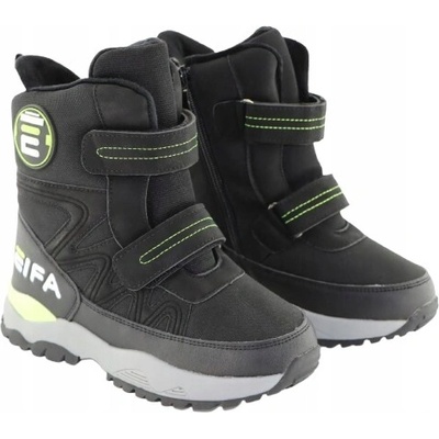 Bessky dětské kozačky eko kůže černá