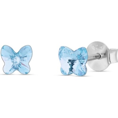 Spark modré se Swarovski Elements Small Butterfly K47485AQ