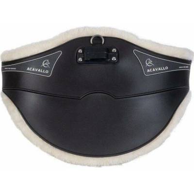 Acavallo Podbřišník Studguard Gel & PVC s beránkem Eco Wool Černá