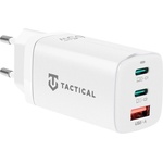 Tactical Захранване за ел. мрежа за лаптопи, смартфони и таблети с USB-A и 2xUSB-C изходи с технология за бързо зареждане - Tactical FlashBang 2.0 GaN Fast Charger 65W (бял) (57983128885)