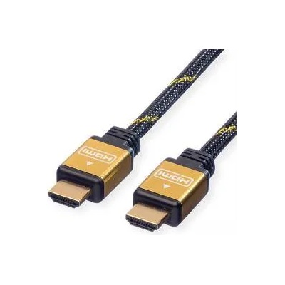 Roline Кабел ROLINE 11.04. 5501 GOLD HDMI High Speed + Ethernet, M/M 1.0 м, 11.04. 5501