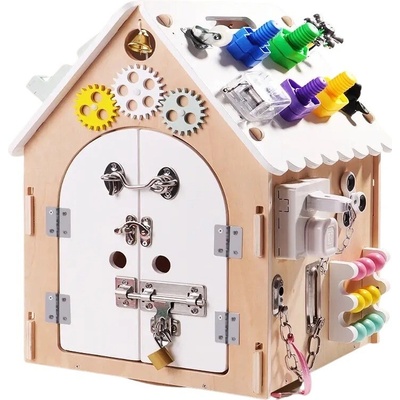 Iskay Montessori Originální Montessori Svítící activity board domeček – Hledejceny.cz