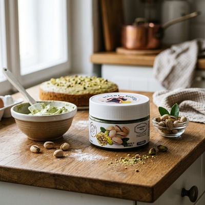 Ochucovací pasta Fabbri Pistácie s kousky dortis 200 g