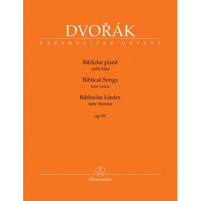 Biblické písně nižší hlas, op. 99 - Antonín Dvořák