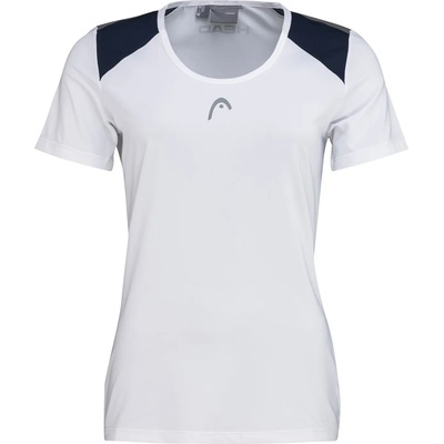 HEAD Дамска тениска HEAD Club Tech T-Shirt Womens - White/Dark Blue